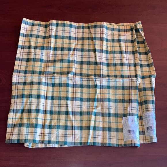 Set of 2 Napkins with Rings by Town & Country Home Plaid Farmhouse Cotton Large - Picture 7 of 8